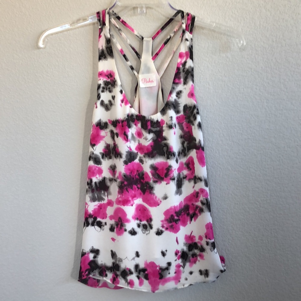Parker silk camisole tank top. Size small